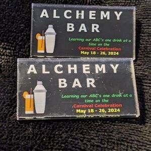 Alchemy Bar Event Flair Pins For Your Next Carnival Cruise 🚢ABC Islands Trip